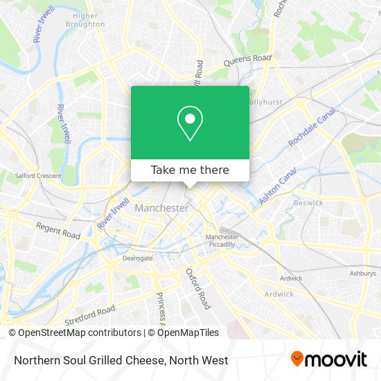 Northern Soul Grilled Cheese map