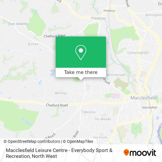 Macclesfield Leisure Centre - Everybody Sport & Recreation map
