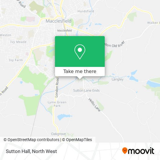 Sutton Hall map