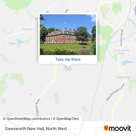 Gawsworth New Hall map