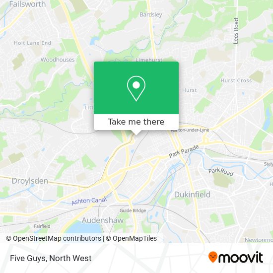 Five Guys map