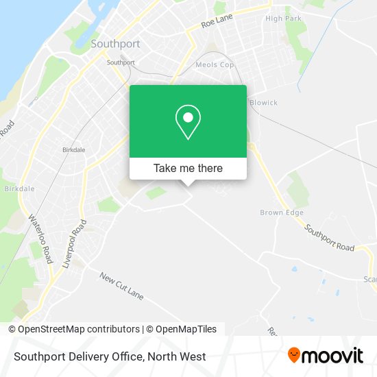 Southport Delivery Office map