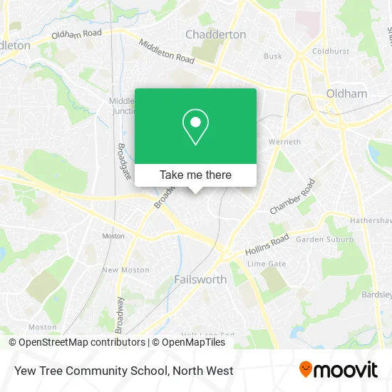 Yew Tree Community School map