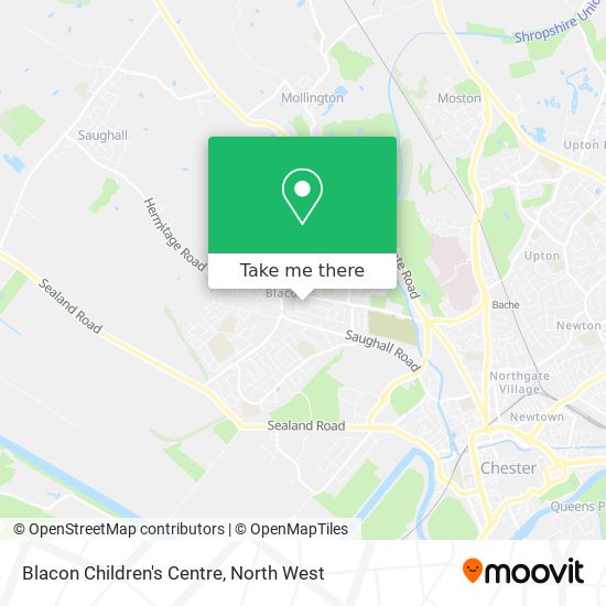 Blacon Children's Centre map