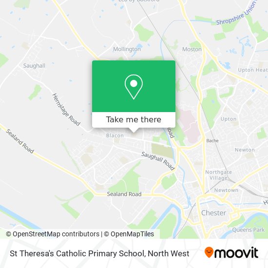 St Theresa's Catholic Primary School map