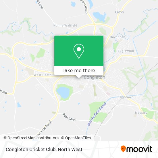 Congleton Cricket Club map