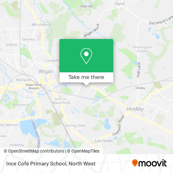Ince Cofe Primary School map