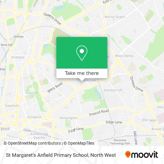 St Margaret's Anfield Primary School map
