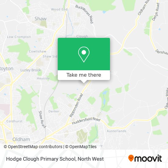 Hodge Clough Primary School map