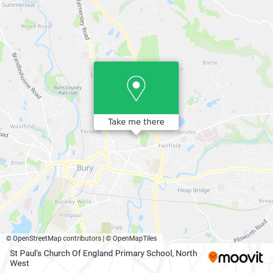 St Paul's Church Of England Primary School map