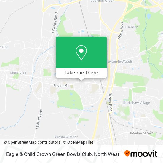 Eagle & Child Crown Green Bowls Club map