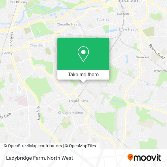 Ladybridge Farm map