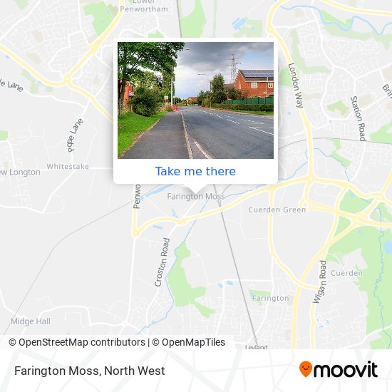 Farington Moss map