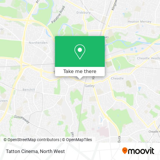 Tatton Cinema map