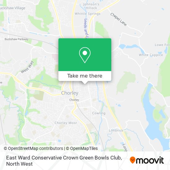 East Ward Conservative Crown Green Bowls Club map