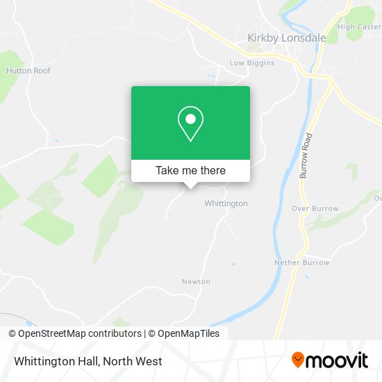 Whittington Hall map