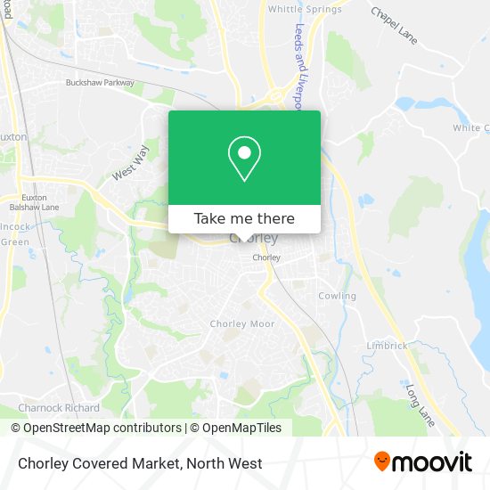 Chorley Covered Market map