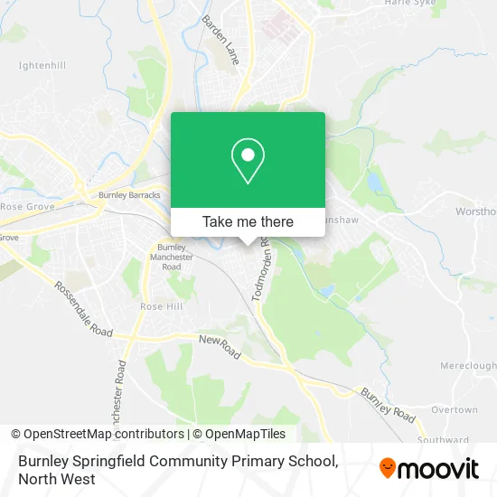 Burnley Springfield Community Primary School map
