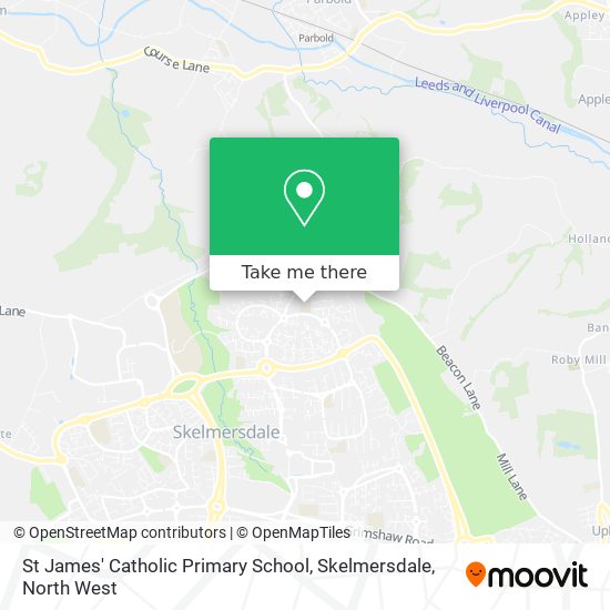 St James' Catholic Primary School, Skelmersdale map