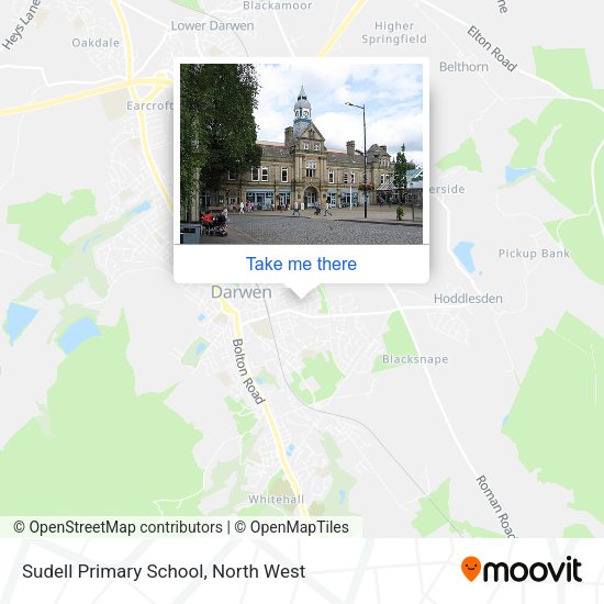 Sudell Primary School map