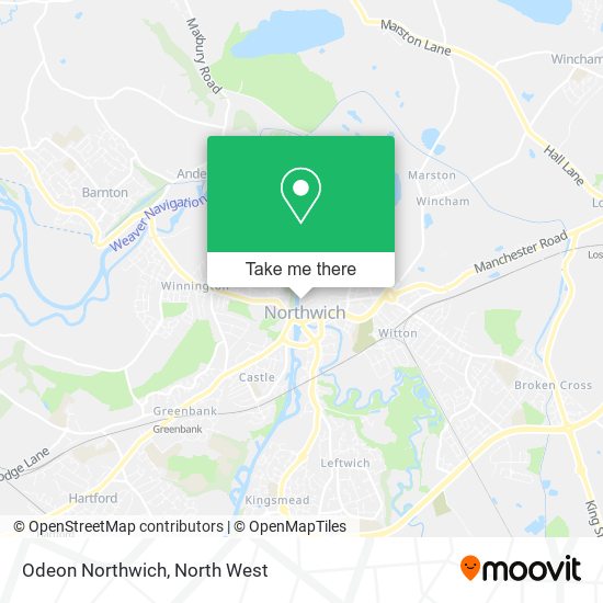 Odeon Northwich map