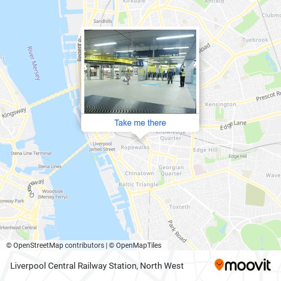 Liverpool Central Railway Station map