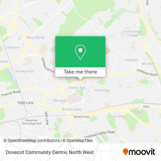 Dovecot Community Centre map
