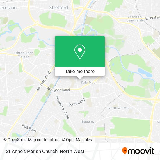 St Anne's Parish Church map