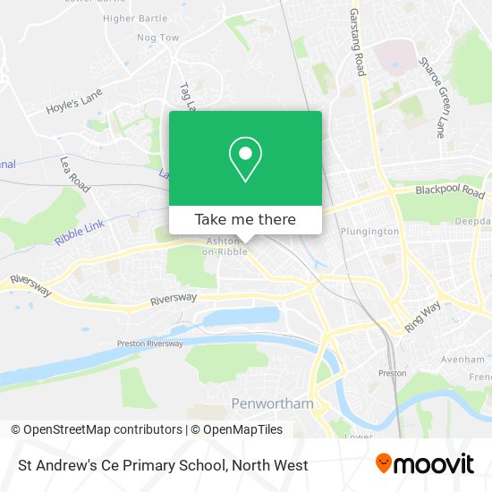 St Andrew's Ce Primary School map