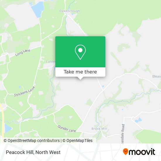 Peacock Hill map