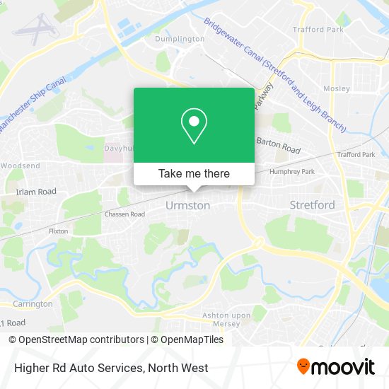 Higher Rd Auto Services map