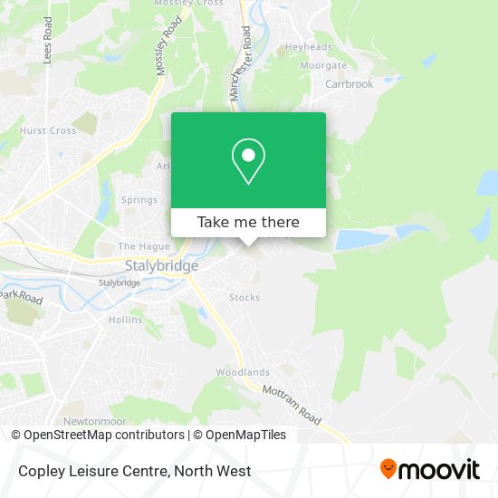 Copley Leisure Centre map