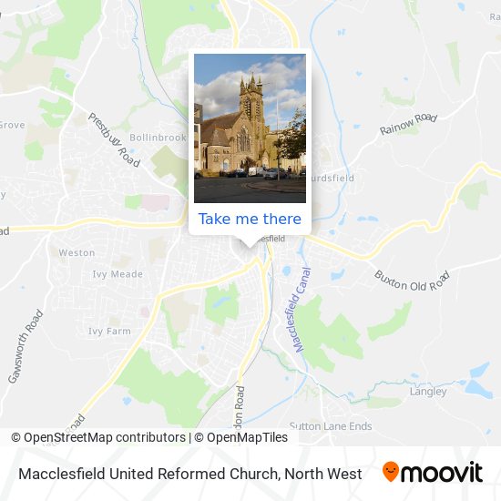 Macclesfield United Reformed Church map