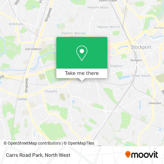 Carrs Road Park map