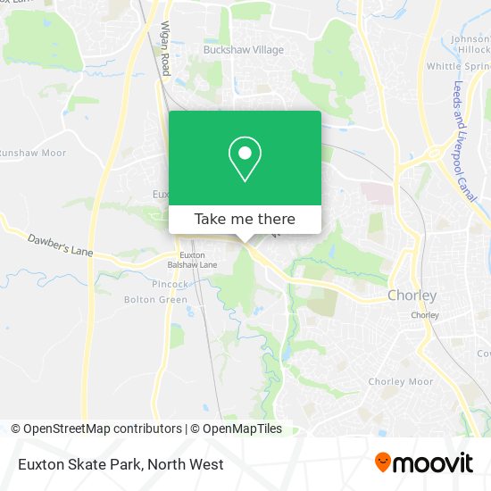 Euxton Skate Park map