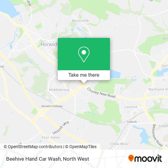 Beehive Hand Car Wash map
