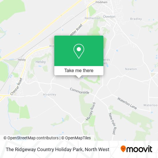 The Ridgeway Country Holiday Park map