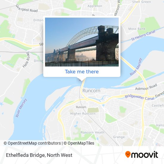 Ethelfleda Bridge map