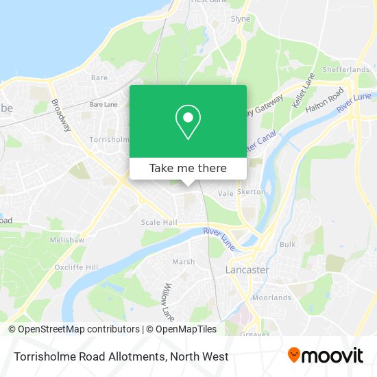 Torrisholme Road Allotments map
