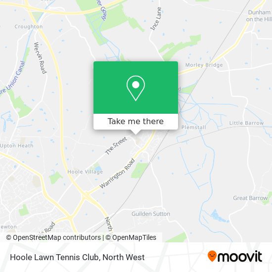 Hoole Lawn Tennis Club map