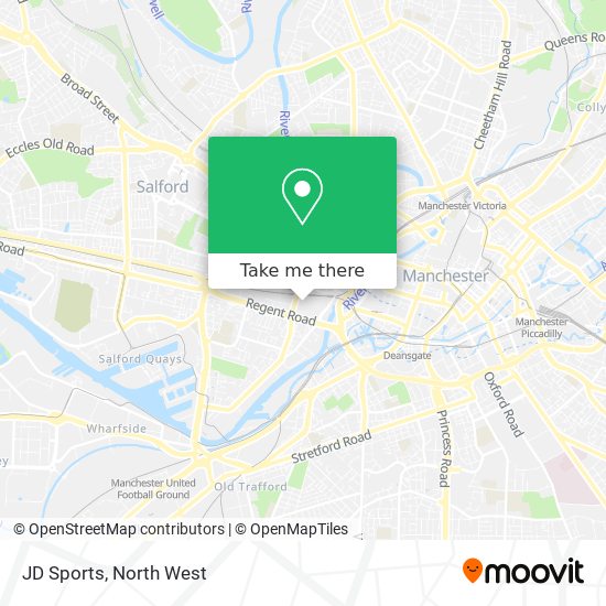 JD Sports map
