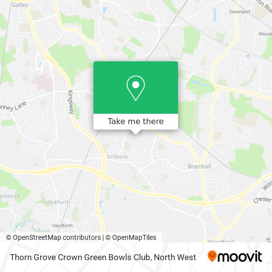 Thorn Grove Crown Green Bowls Club map