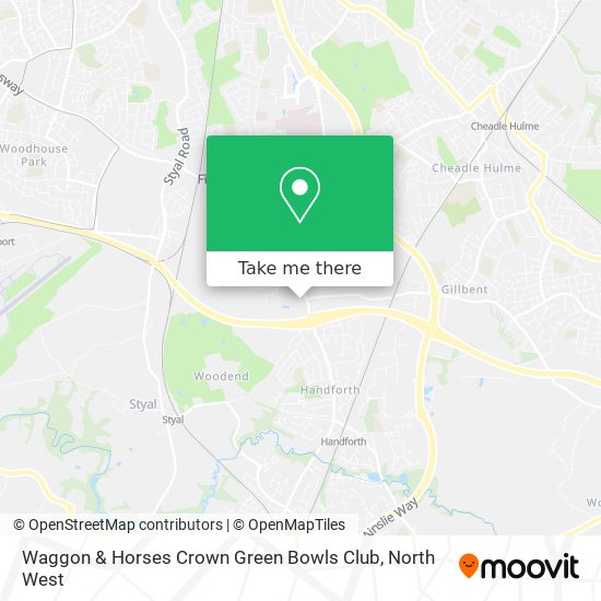 Waggon & Horses Crown Green Bowls Club map