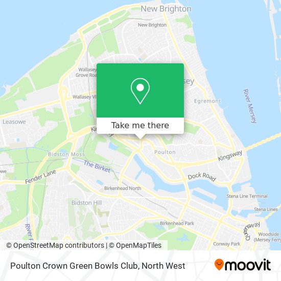 Poulton Crown Green Bowls Club map