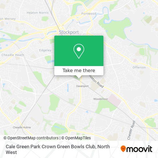 Cale Green Park Crown Green Bowls Club map