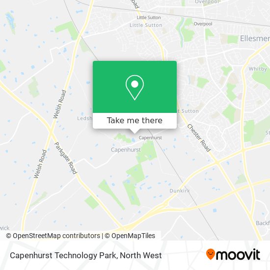 Capenhurst Technology Park map