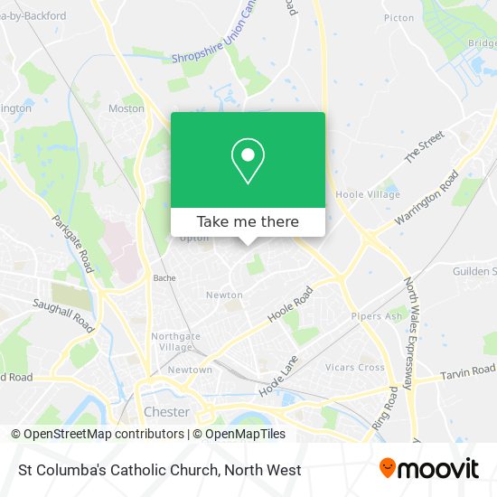 St Columba's Catholic Church map