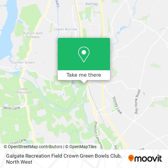 Galgate Recreation Field Crown Green Bowls Club map