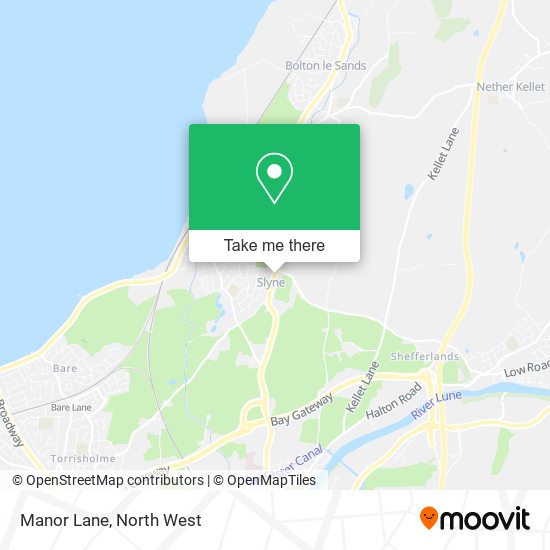 Manor Lane map