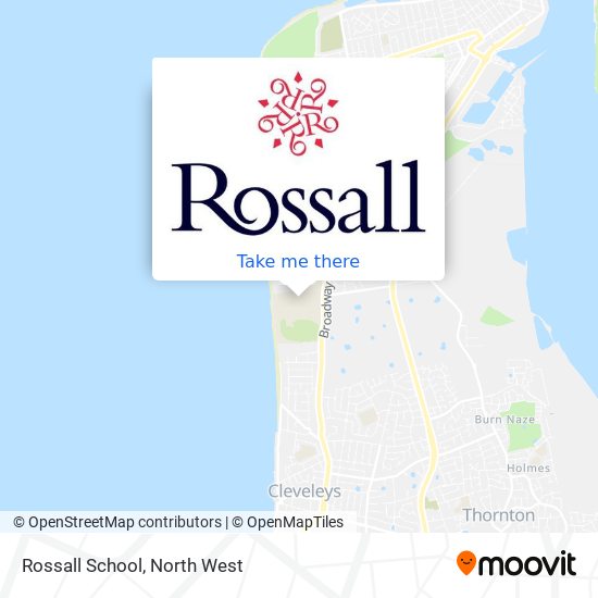 Rossall School map